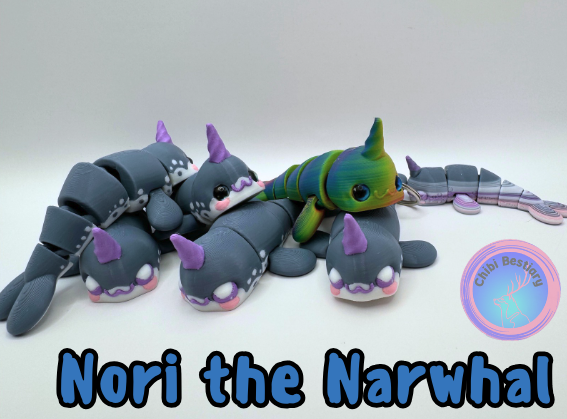 Nori the Narwhal Flexi